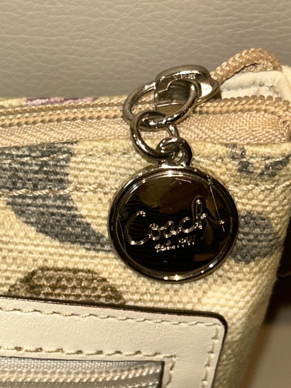 Coach Cream Multi Signature Canvas Crossbody Bag - Picture 3 of 11